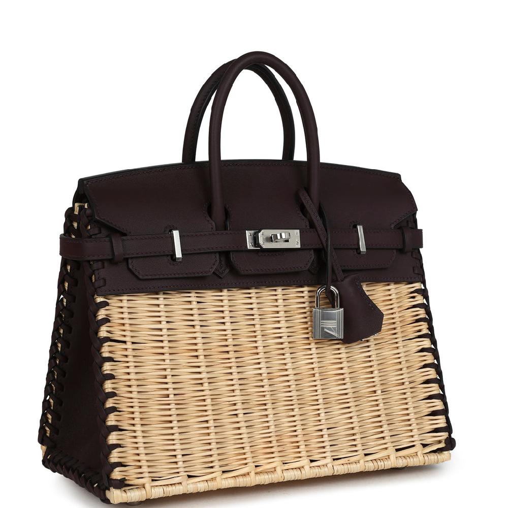 Hermes Picnic Birkin 25 Rouge Sellier Swift Palladium Hardware