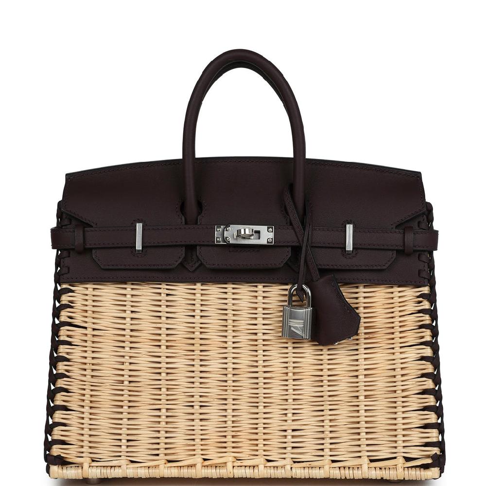 Hermes Picnic Birkin 25 Rouge Sellier Swift Palladium Hardware