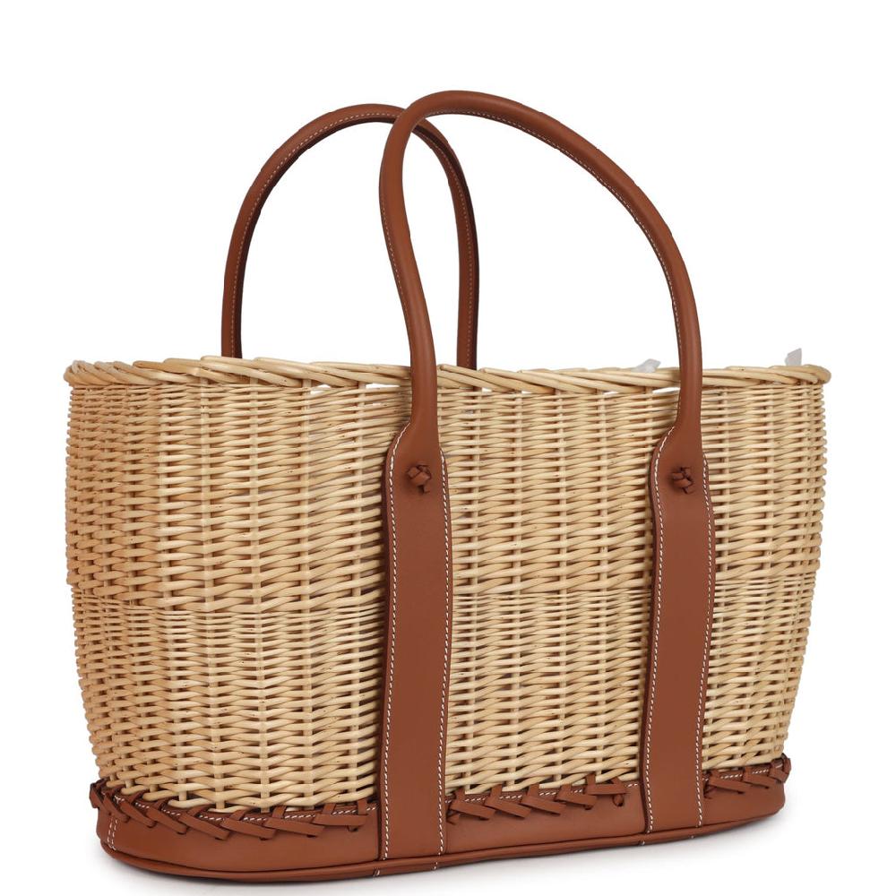 Hermes Picnic Garden Party 36 Gold Swift And Natural Osier Wicker