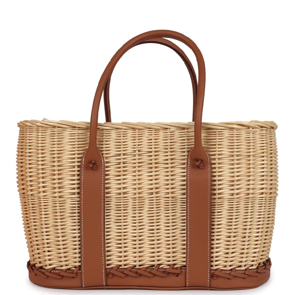Hermes Picnic Garden Party 36 Gold Swift And Natural Osier Wicker