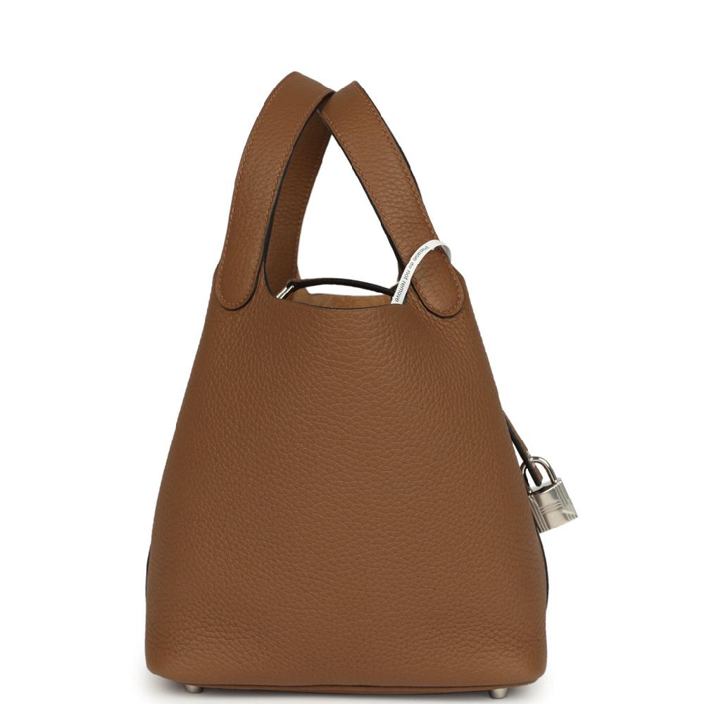 Hermes Picotin Lock 18 Alezan Clemence Palladium Hardware