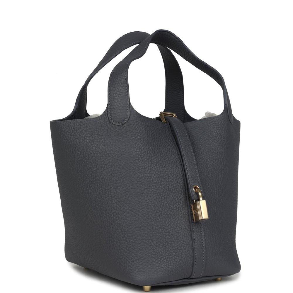 Hermes Picotin Lock 18 Ardoise Clemence Permabrass Hardware