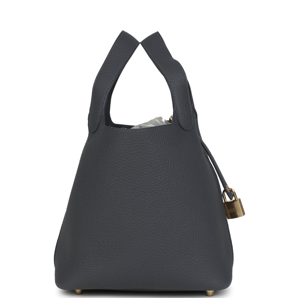 Hermes Picotin Lock 18 Ardoise Clemence Permabrass Hardware