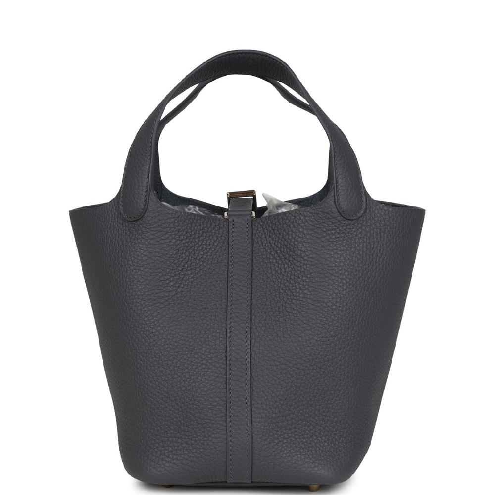 Hermes Picotin Lock 18 Ardoise Clemence Permabrass Hardware