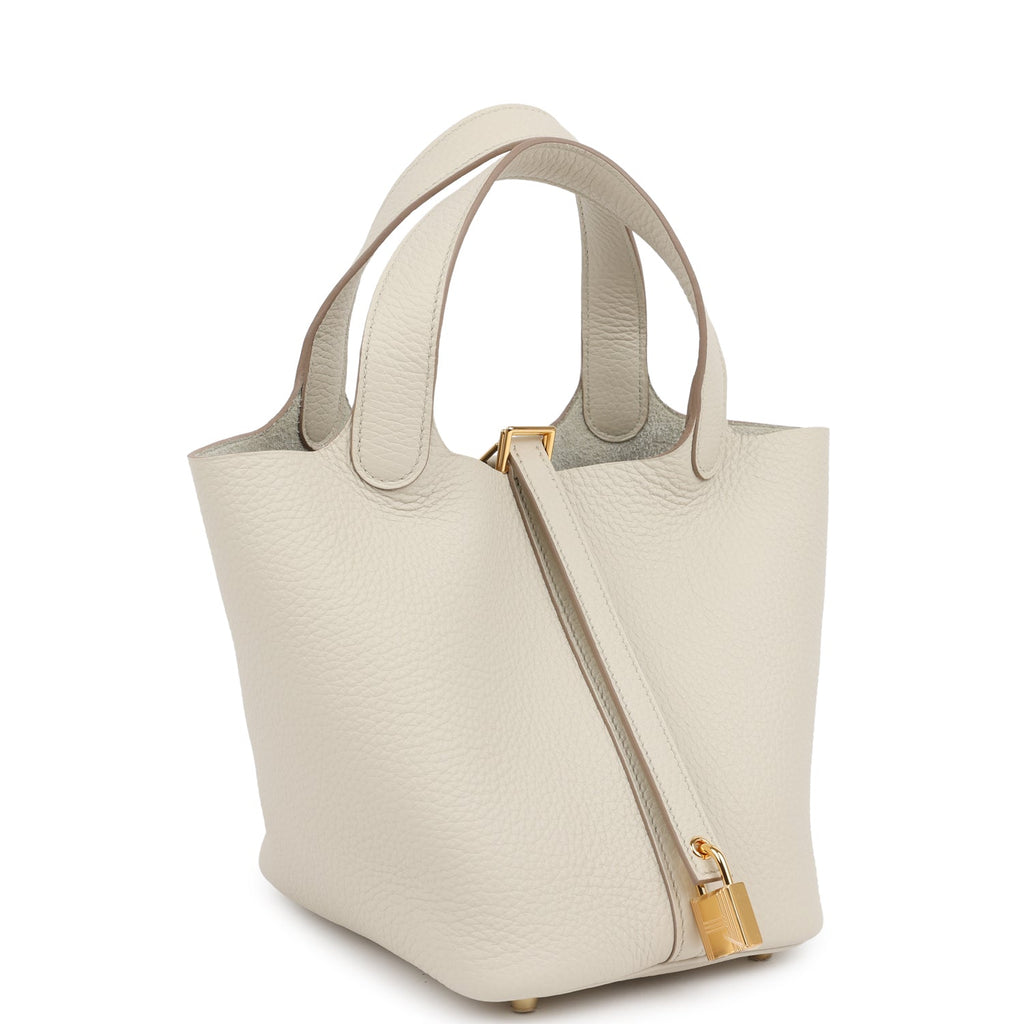 Hermes Picotin Lock 18 Beton Clemence Gold Hardware