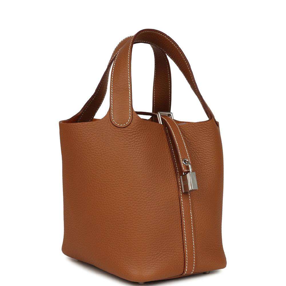 Hermes Picotin Lock 18 Gold Clemence Palladium Hardware