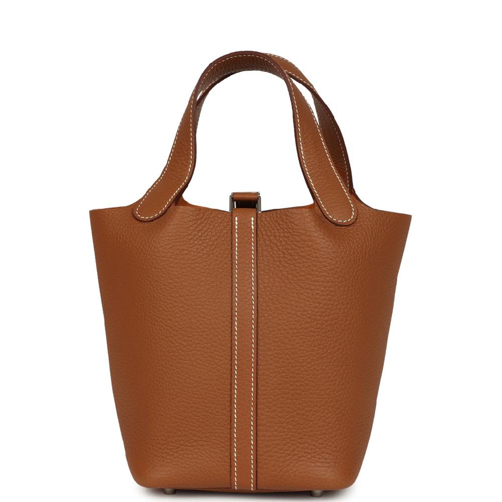 Hermes Picotin Lock 18 Gold Clemence Palladium Hardware