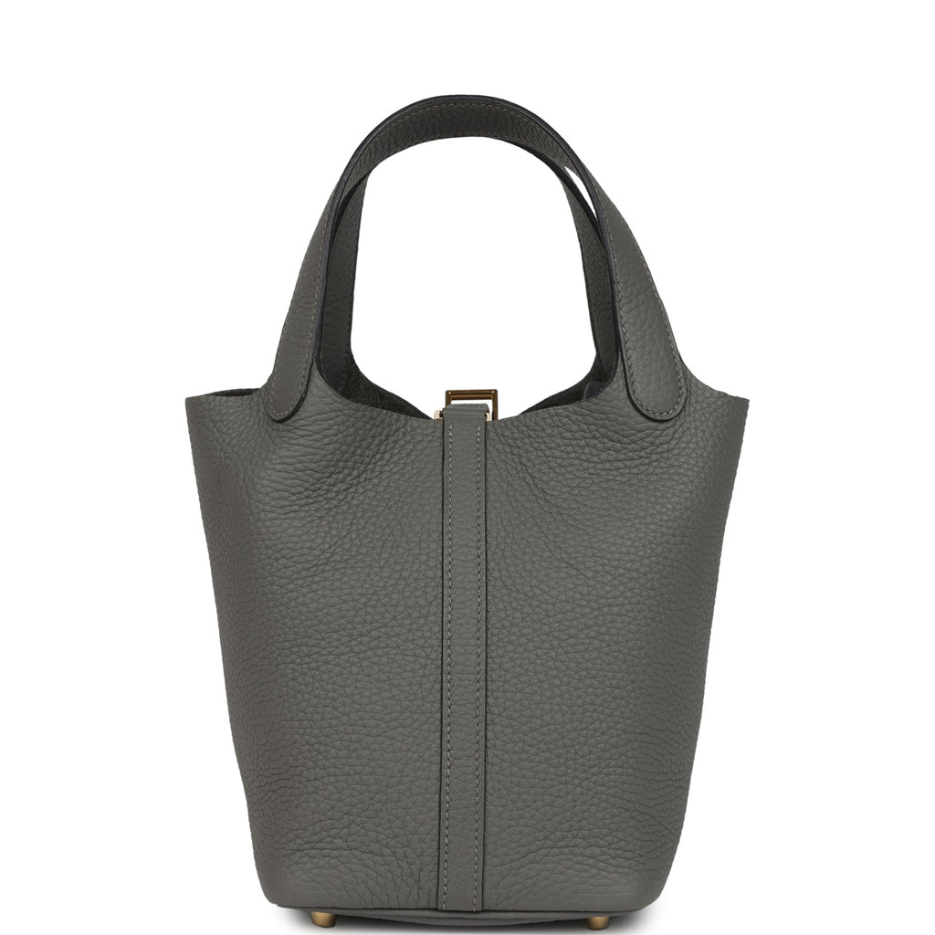 Hermes Picotin Lock 18 Gris Meyer Clemence Gold Hardware