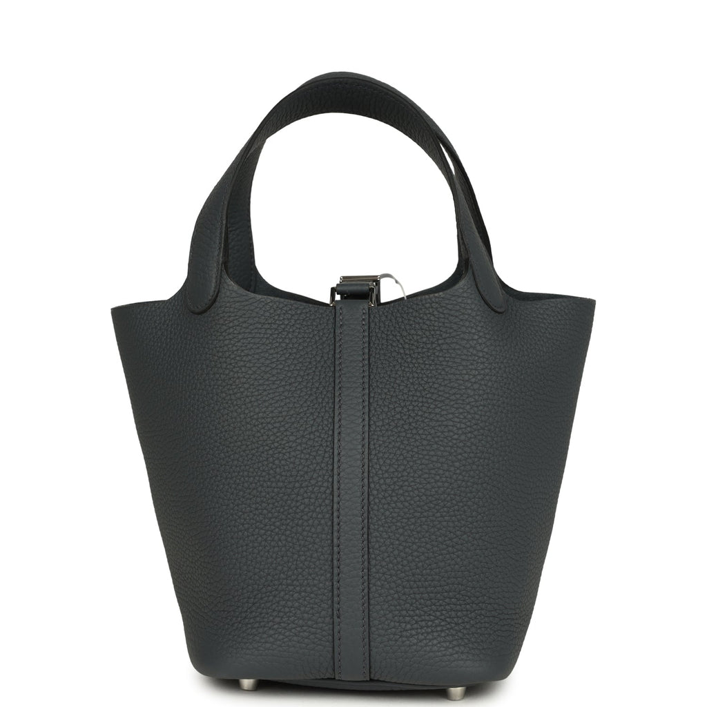Hermes Picotin Lock 18 Gris Misty Clemence Palladium Hardware