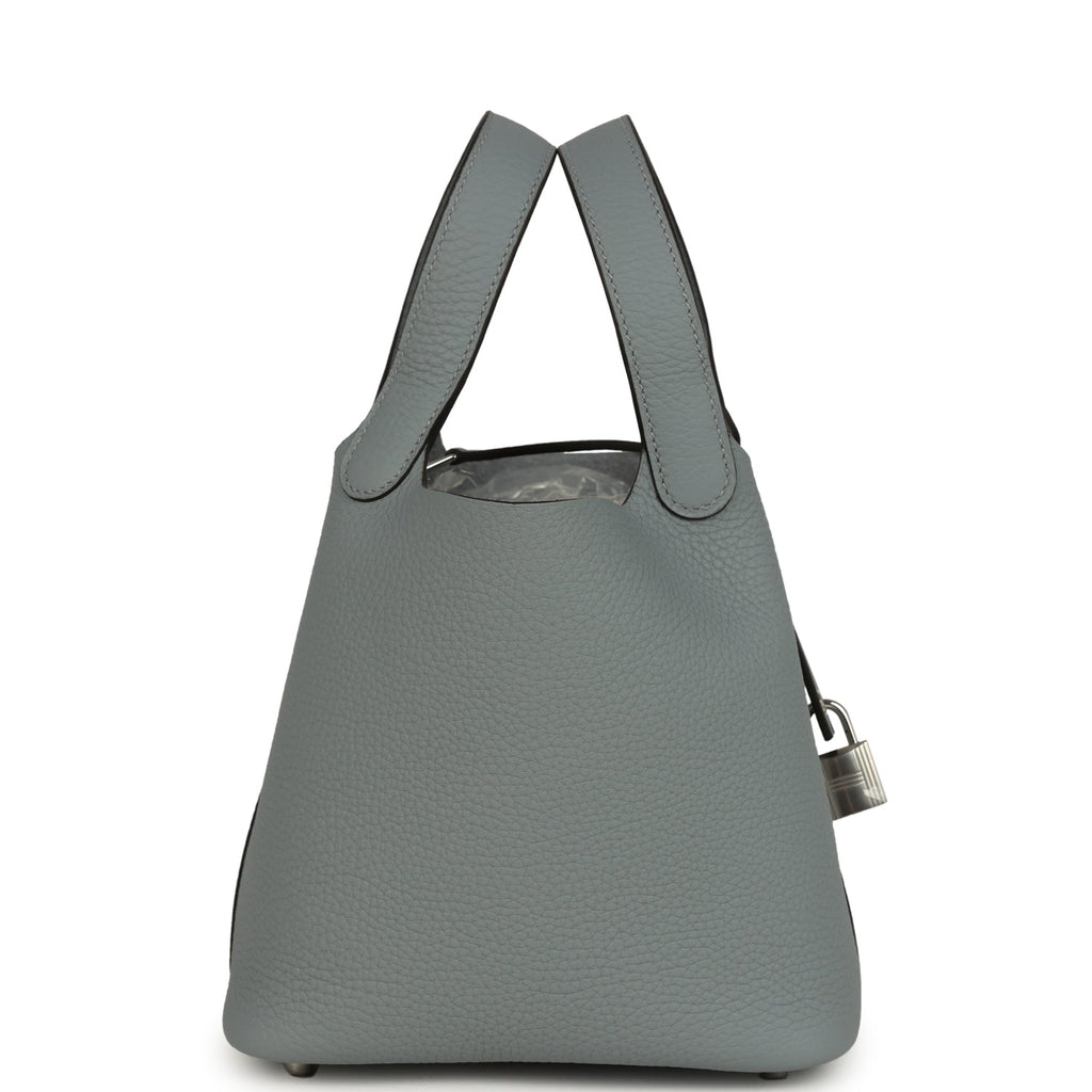 Hermes Picotin Lock 18 Gris Pantin Clemence Palladium Hardware