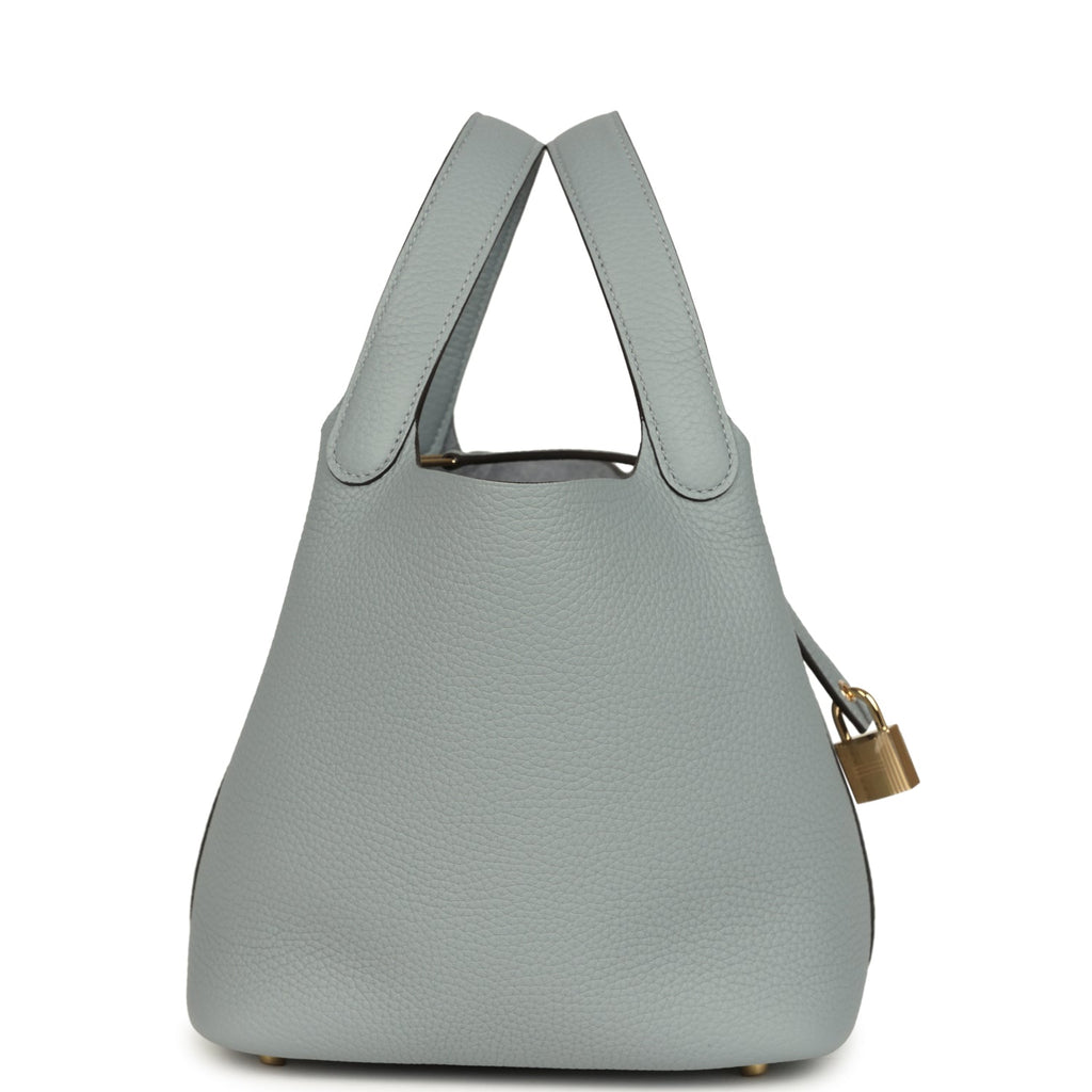 Hermes Picotin Lock 18 Gris Pantin Clemence Permabrass Hardware