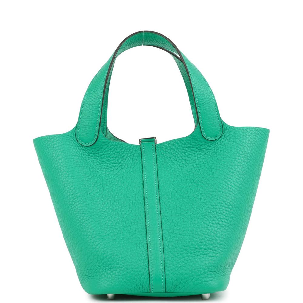 Hermes Picotin Lock 18 Menthe Clemence Palladium Hardware