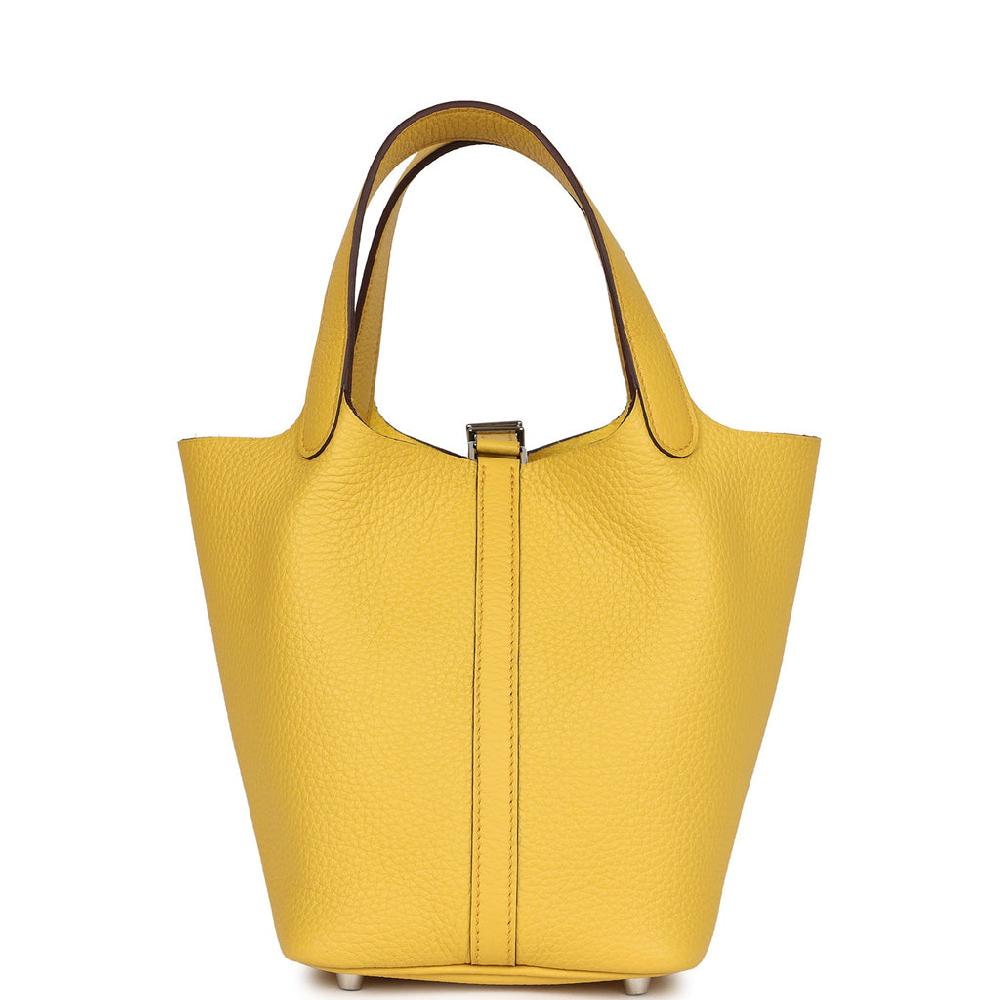 Hermes Picotin Lock 18 Sun Clemence Palladium Hardware