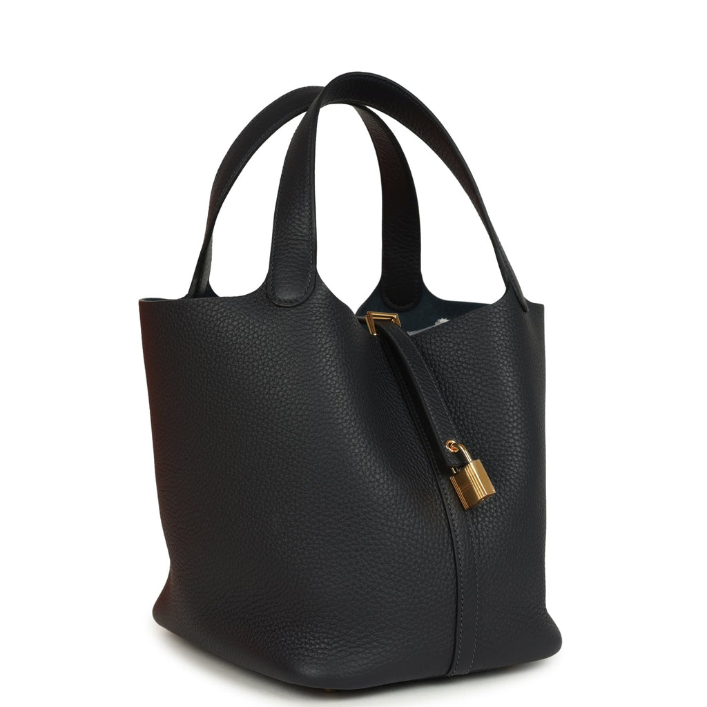 Hermes Picotin Lock 22 Caban Clemence Gold Hardware