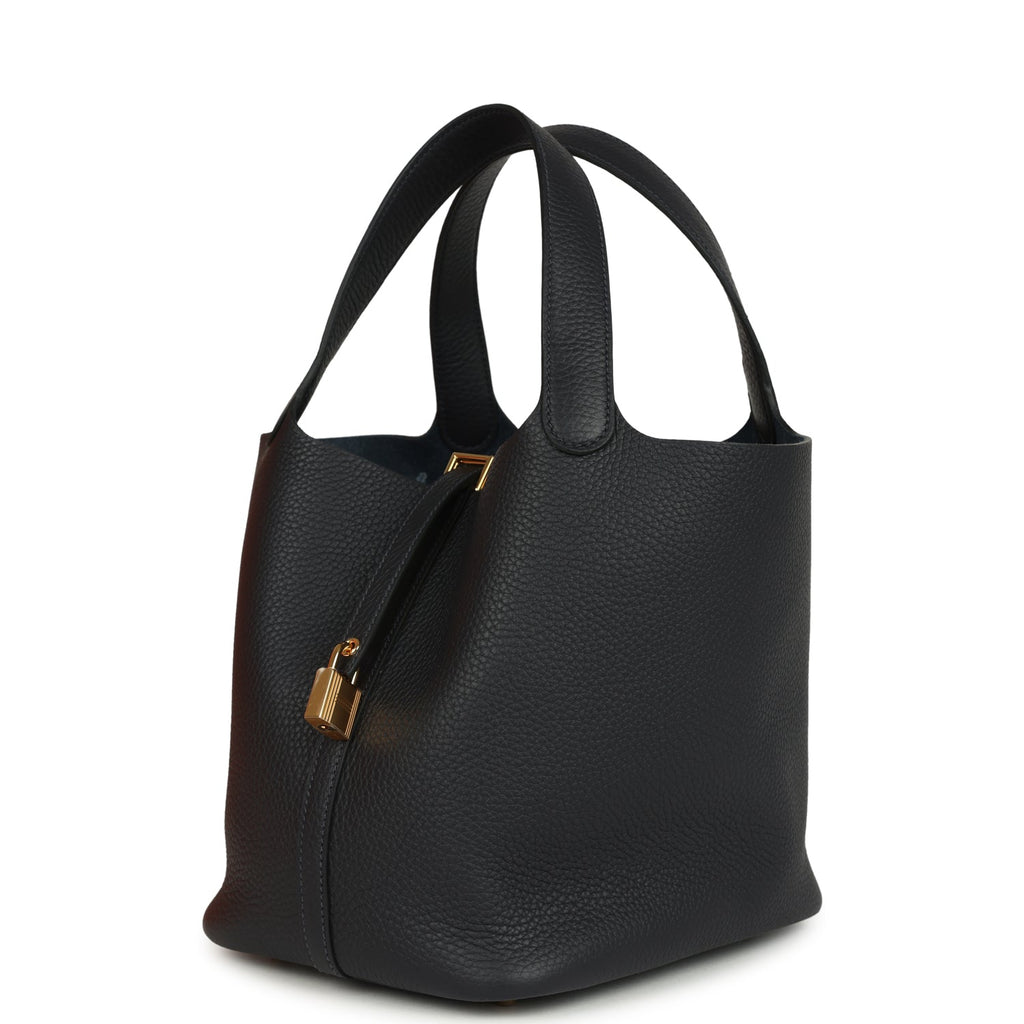 Hermes Picotin Lock 22 Caban Clemence Gold Hardware