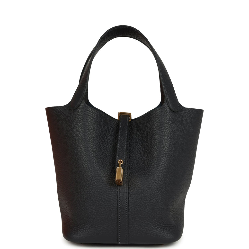 Hermes Picotin Lock 22 Caban Clemence Gold Hardware