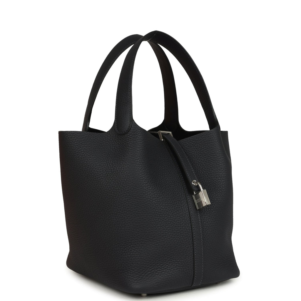 Hermes Picotin Lock 22 Caban Clemence Palladium Hardware