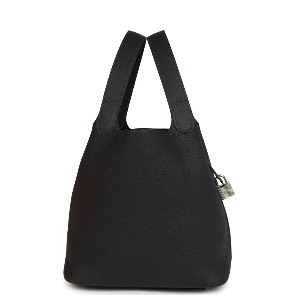 Hermes Picotin Lock 22 Caban Clemence Palladium Hardware