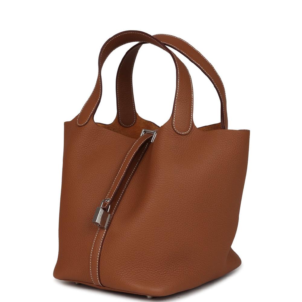 Hermes Picotin Lock 22 Gold Clemence Palladium Hardware