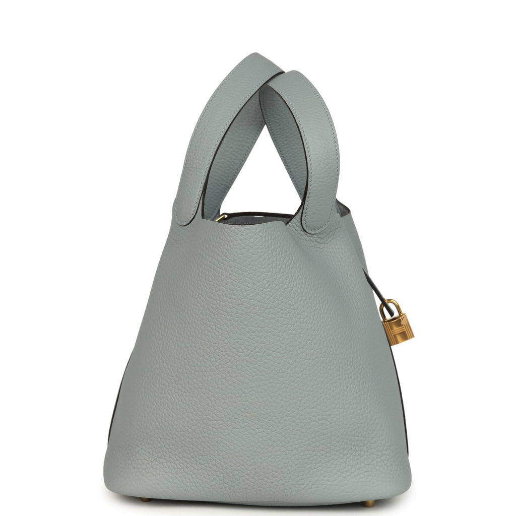 Hermes Picotin Lock 22 Gris Pantin Clemence Gold Hardware
