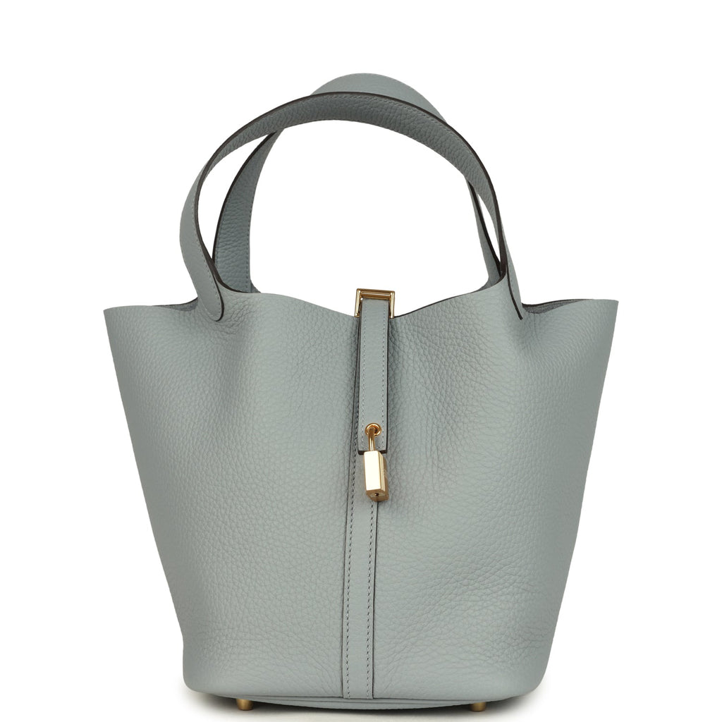 Hermes Picotin Lock 22 Gris Pantin Clemence Gold Hardware