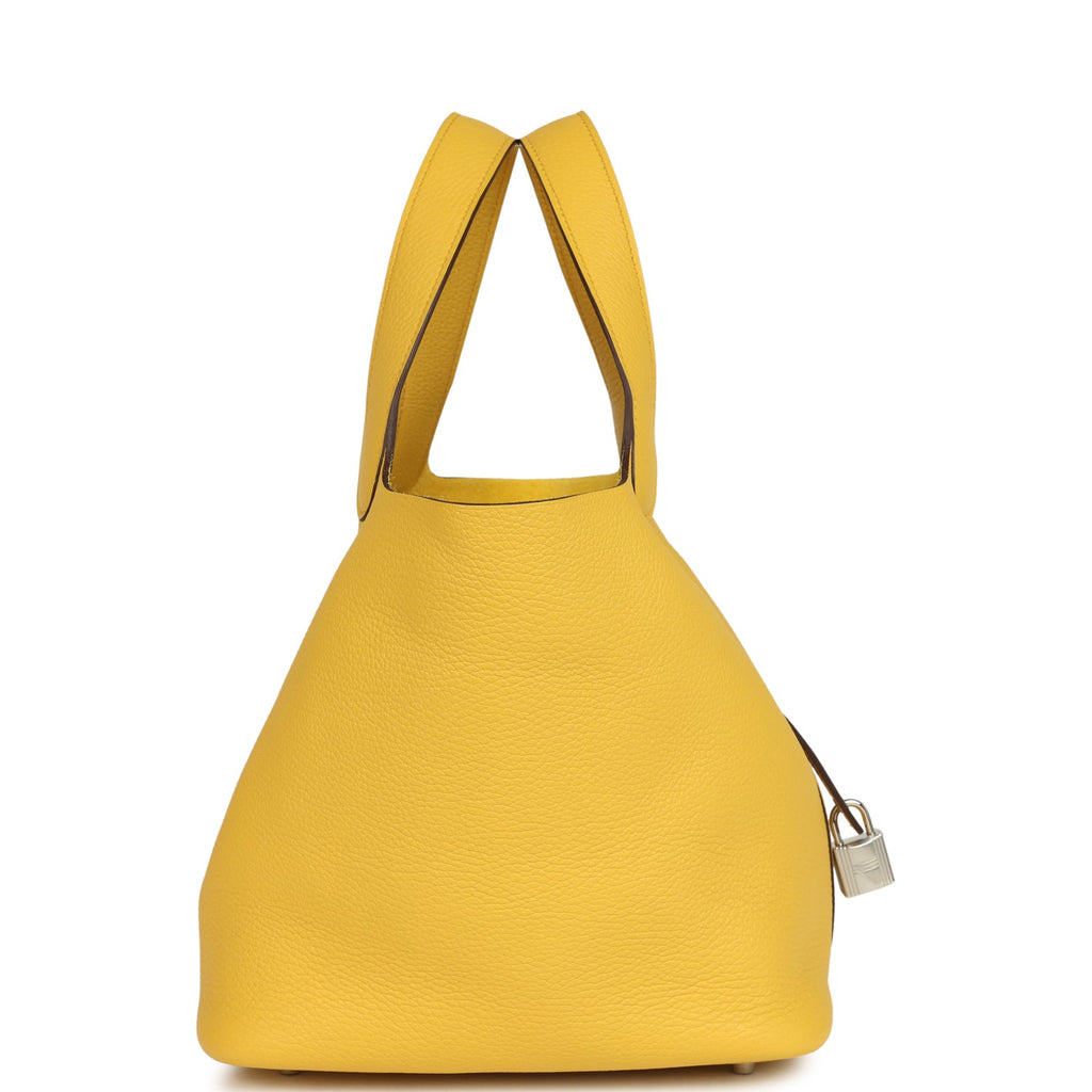 Hermes Picotin Lock 22 Sun Clemence Palladium Hardware