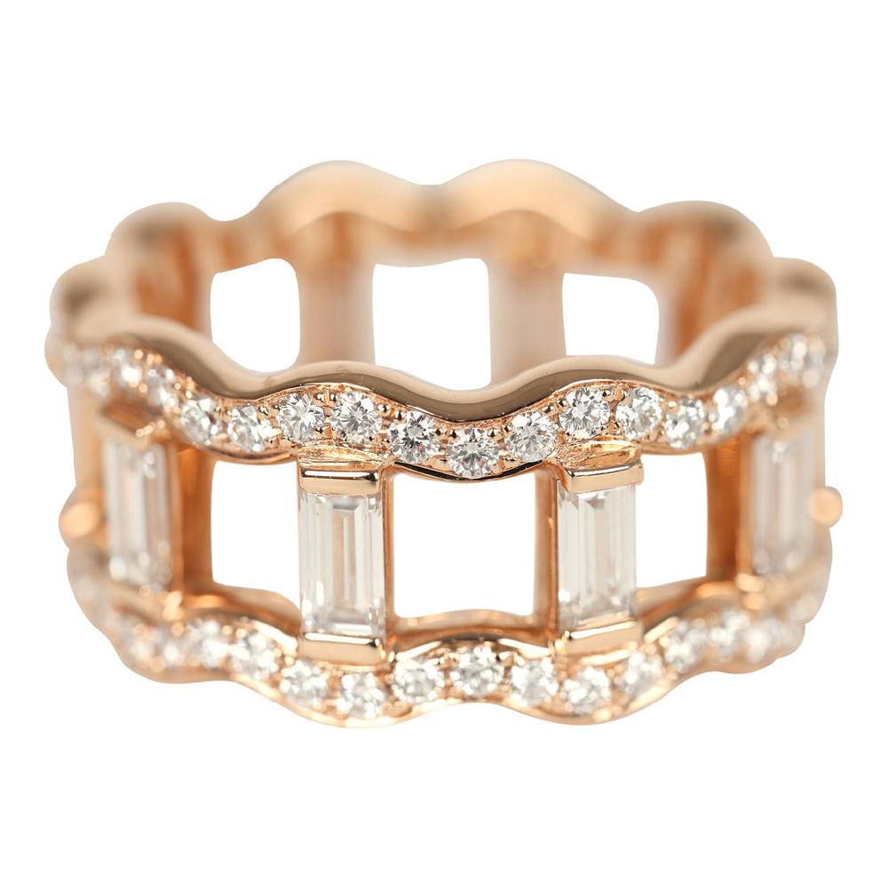 Hermes Reseau Lumiere Ring Rose Gold & Diamonds