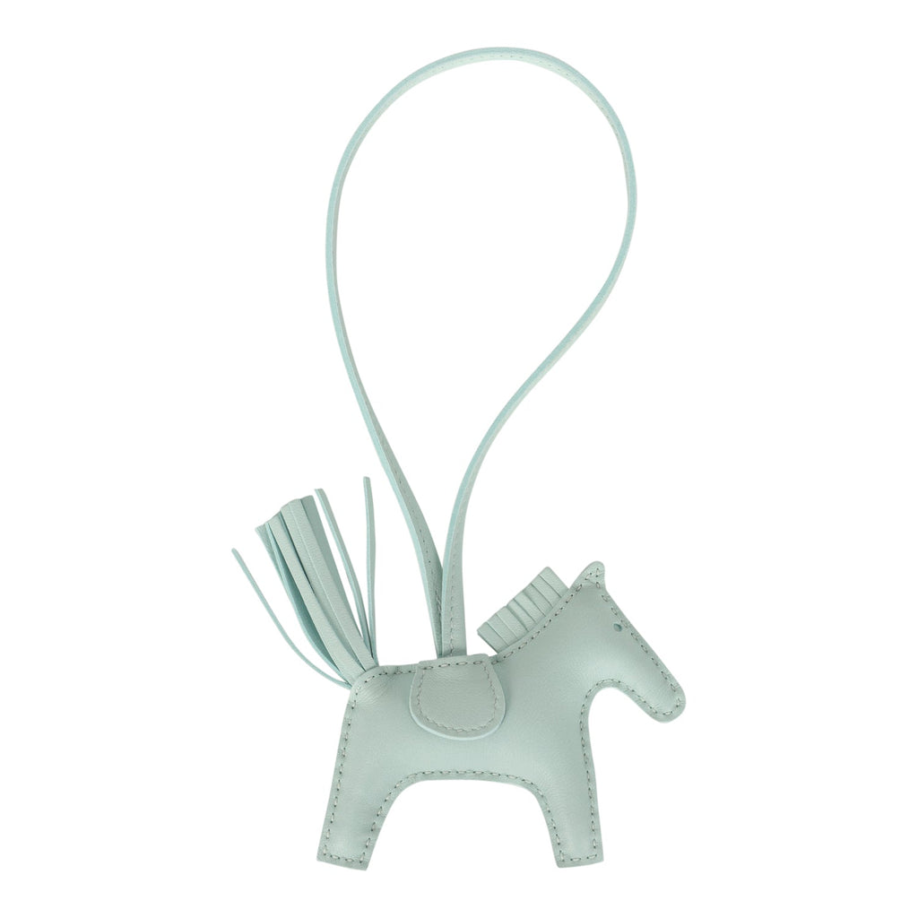 Hermes Rodeo Bag Charm PM Vert Peppermint Milo Lambskin