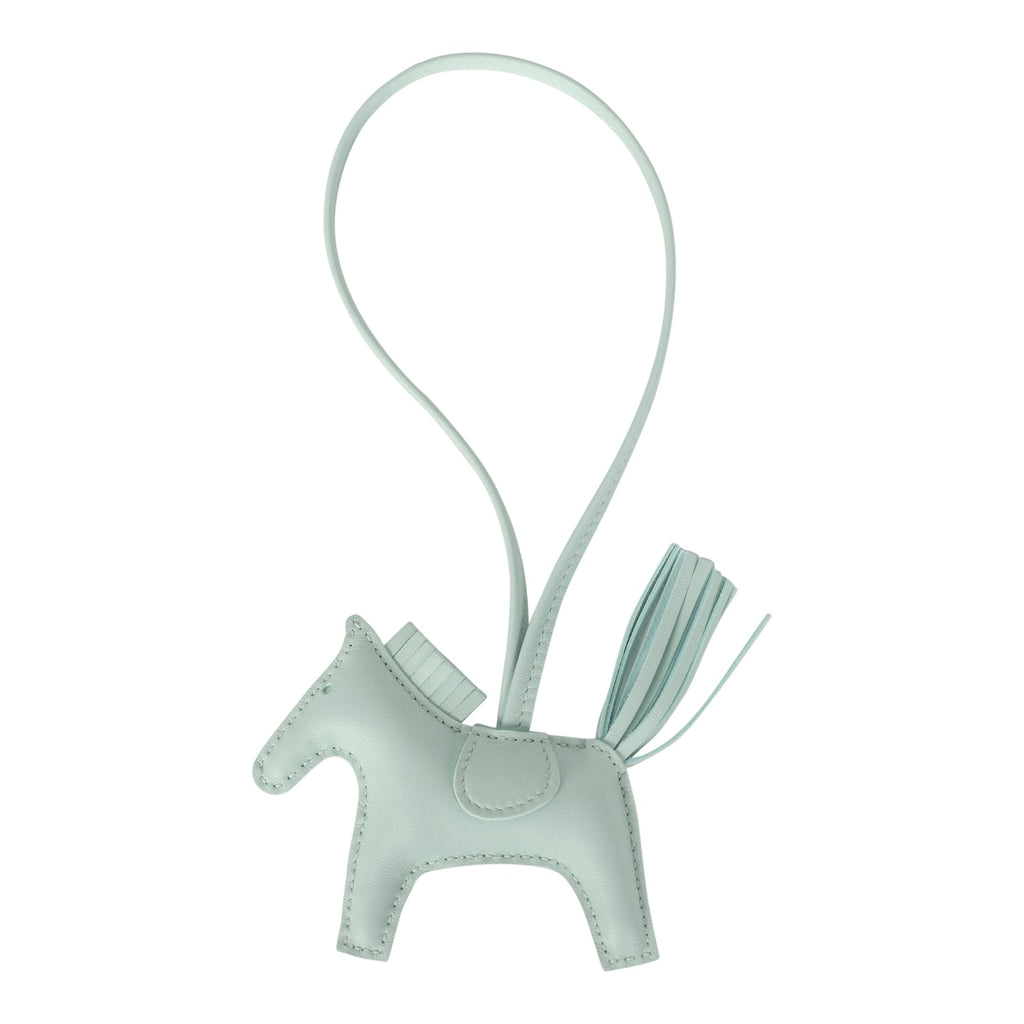 Hermes Rodeo Bag Charm PM Vert Peppermint Milo Lambskin Hermes Rodeo Bag Charm PM Vert Peppermint Milo Lambskin