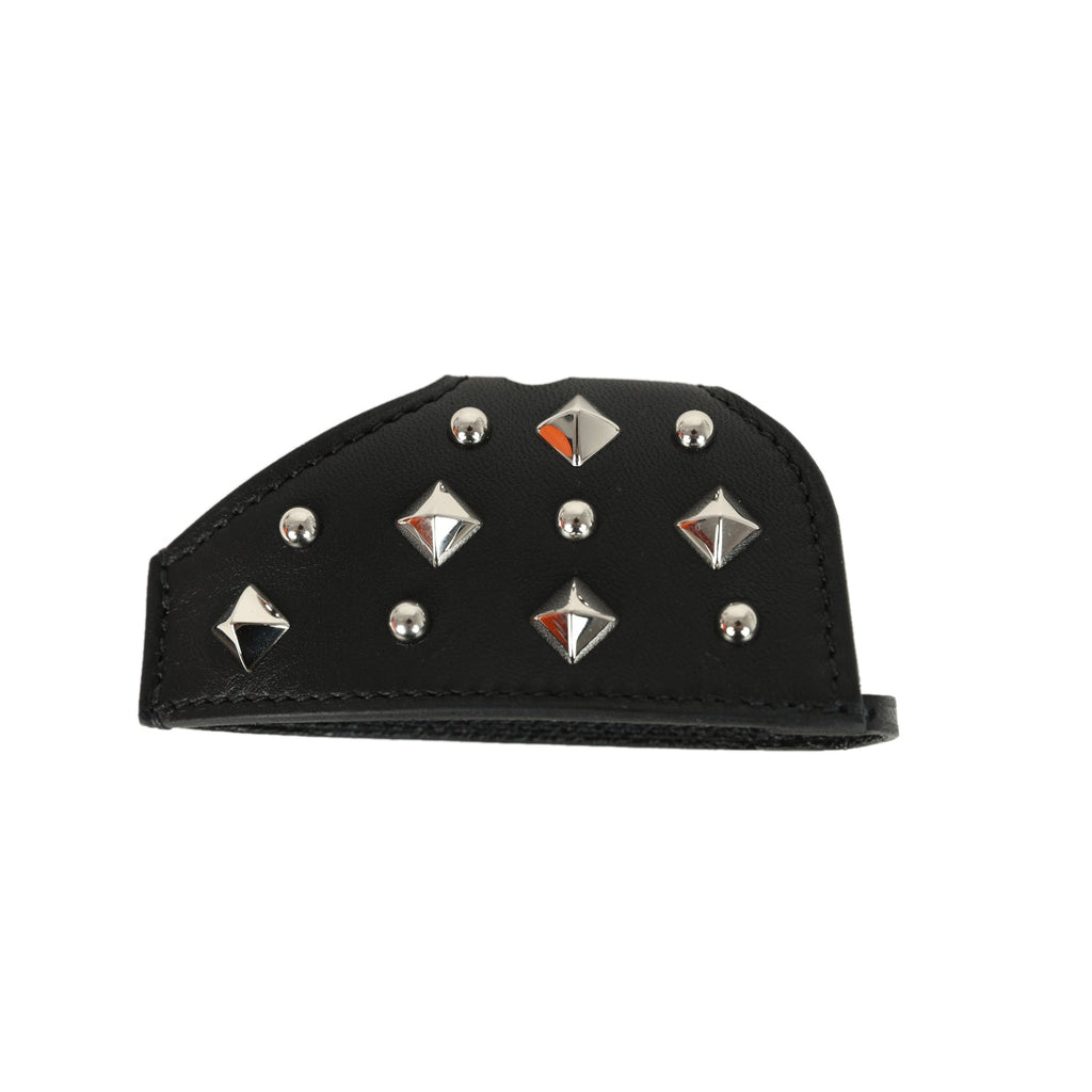 Hermes Rodeo Rock Bag Charm PM Black Milo Lambskin Palladium Hardware