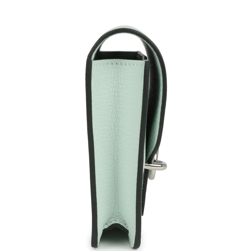 Hermes Roulis Slim Wallet Vert Fizz Chevre Palladium Hardware