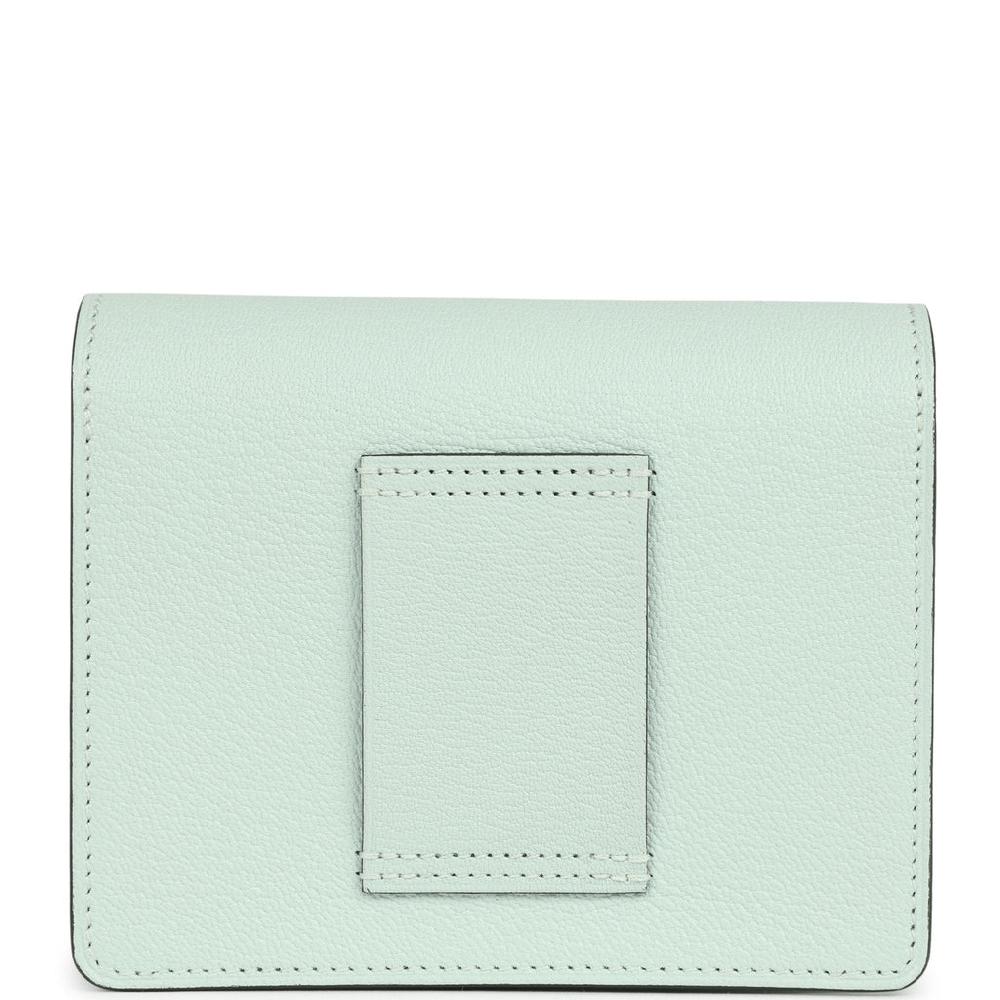 Hermes Roulis Slim Wallet Vert Fizz Chevre Palladium Hardware