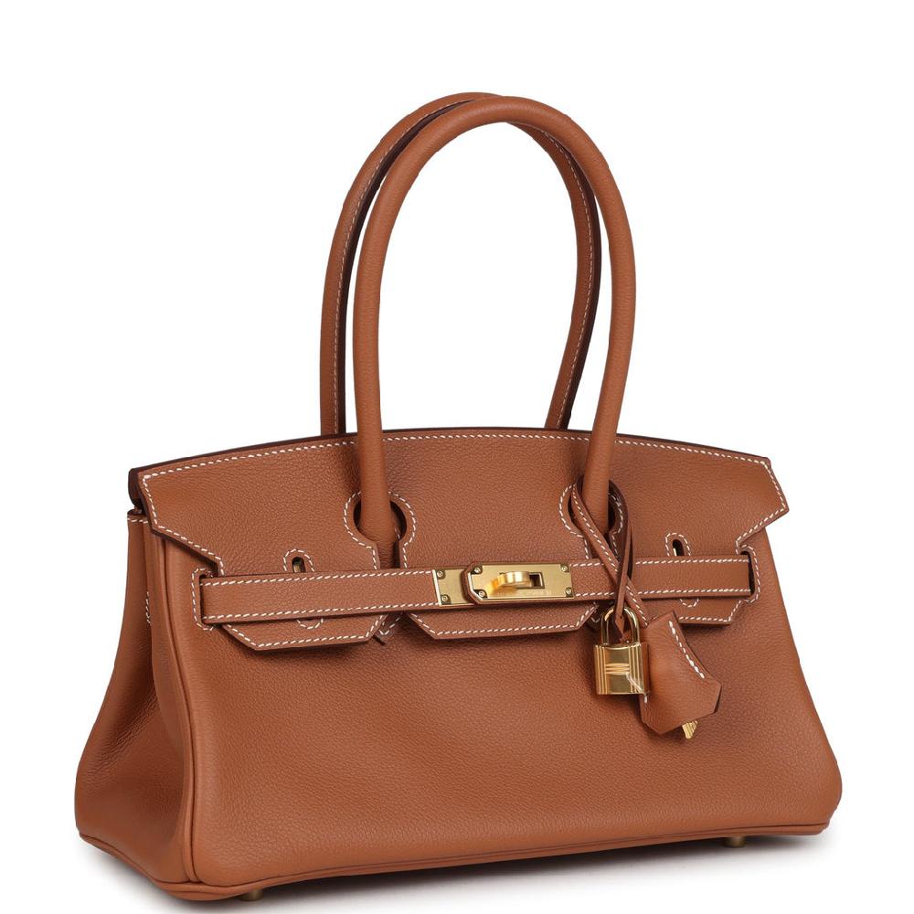 Hermes Shoulder Birkin Light 29 Gold Evercolor Gold Hardware