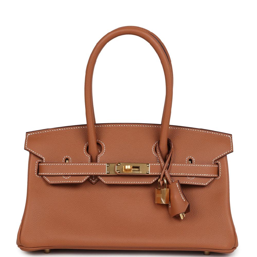 Hermes Shoulder Birkin Light 29 Gold Evercolor Gold Hardware