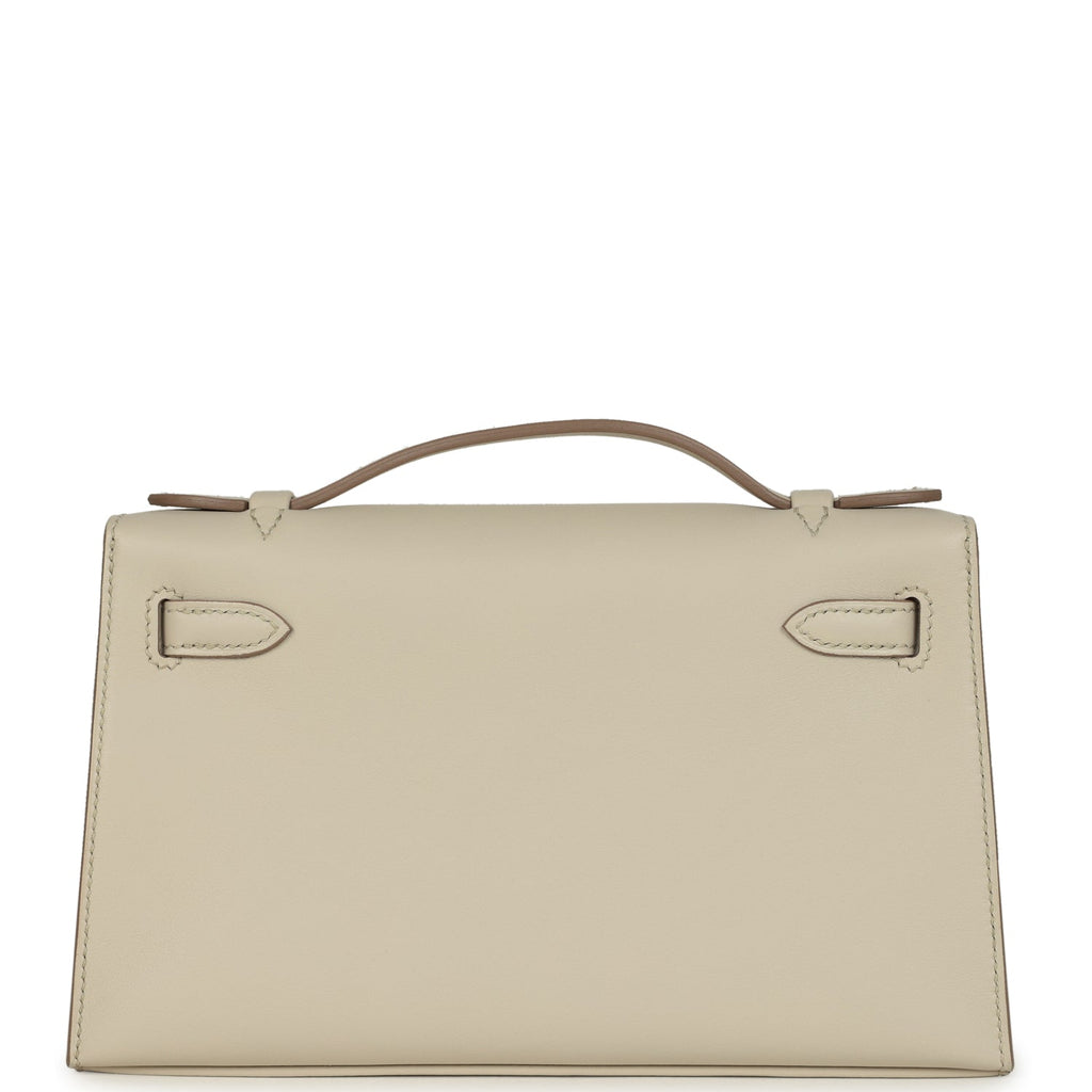 Hermes Special Order (HSS) Kelly Pochette Beton Verso Swift Permabrass Hardware