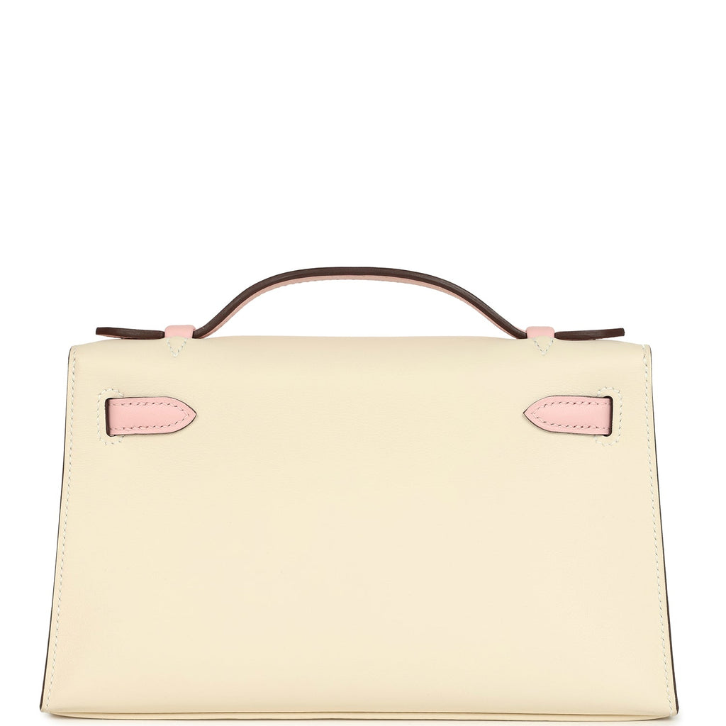 Hermes Special Order (HSS) Kelly Pochette Nata And Rose Sakura Swift Gold Hardware