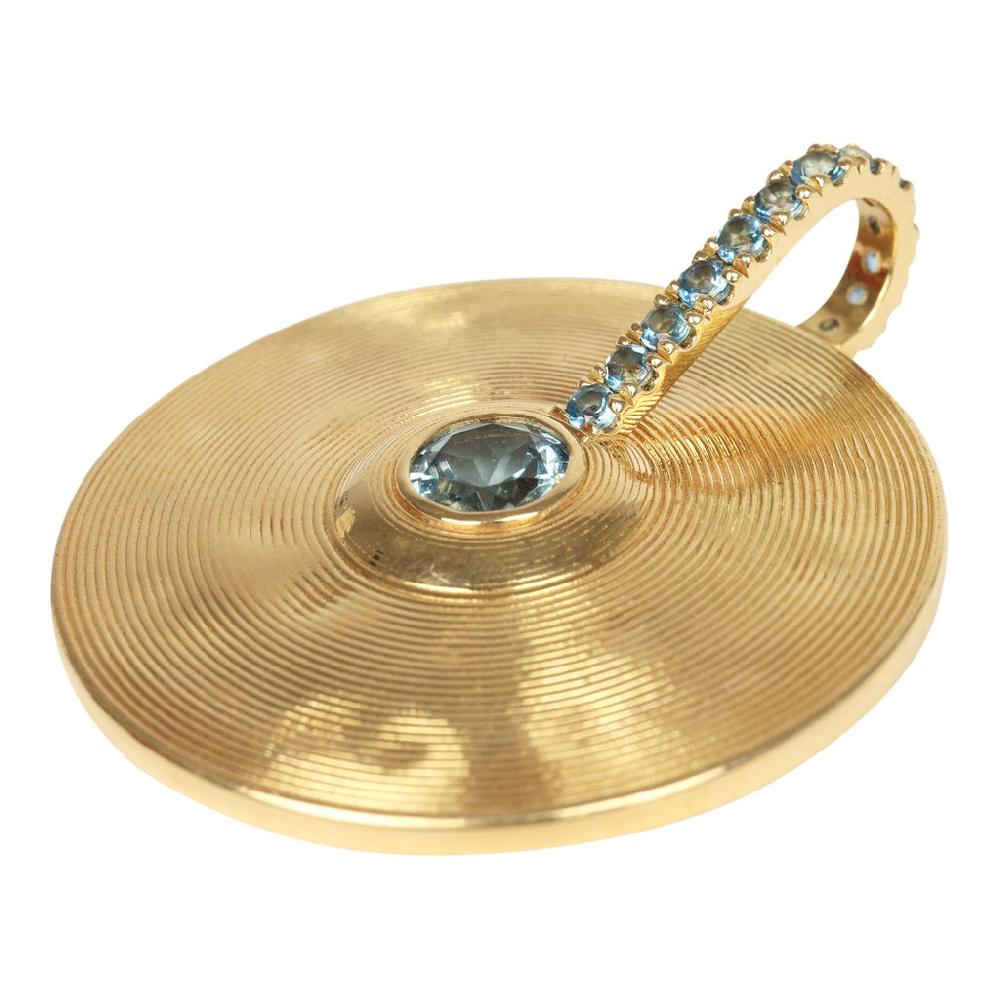Jade Ruzzo Medium Cymbal Pendant Aquamarine