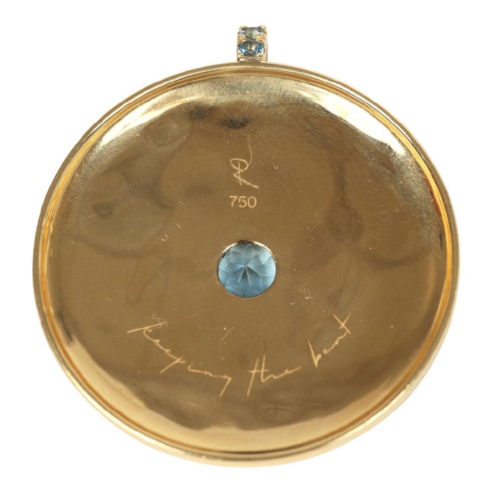 Jade Ruzzo Medium Cymbal Pendant Aquamarine