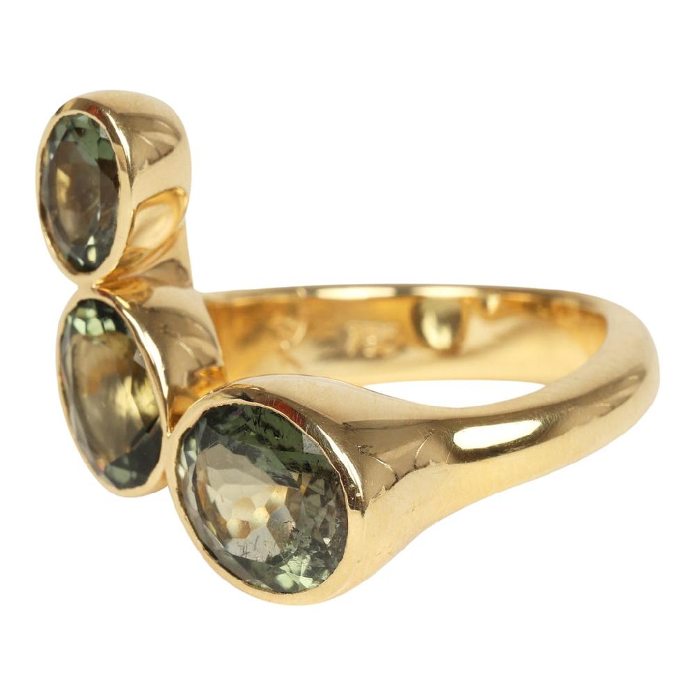 Jade Ruzzo Phoebe Ring In Green Tourmaline