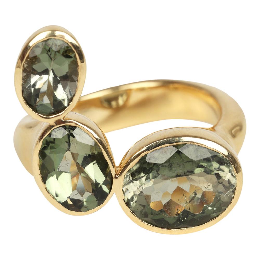 Jade Ruzzo Phoebe Ring in Green Tourmaline