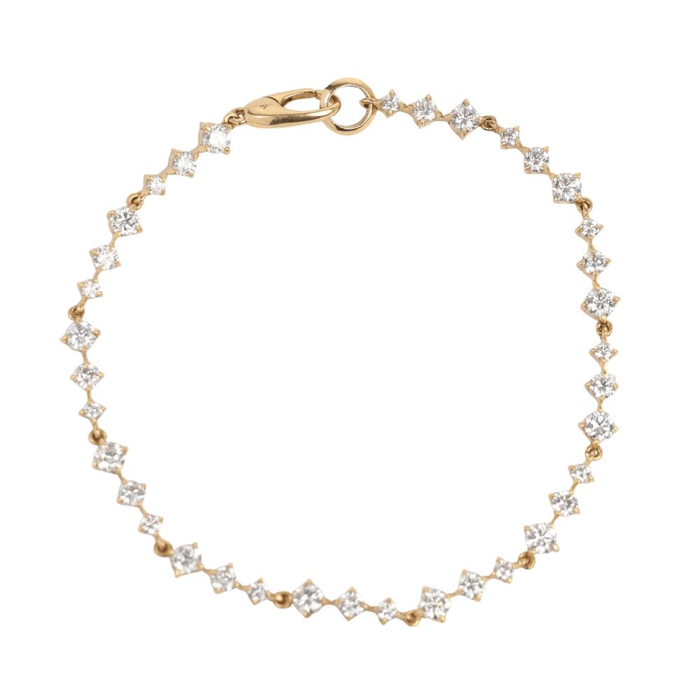 Lizzie Mandler Eclat Wave Diamond Tennis Bracelet