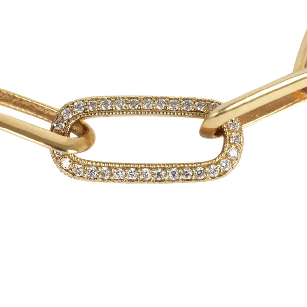 Lizzie Mandler Graduated Knife Edge Bracelet With White Diamond Center Link