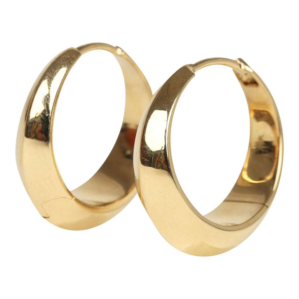 Lizzie Mandler Large Crescent Hoops