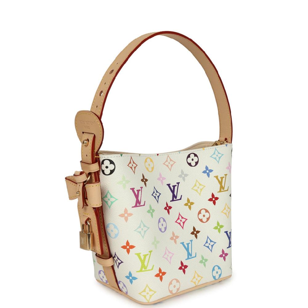 Louis Vuitton X Murakami All In BB White Multicolor Monogram Gold Hardware