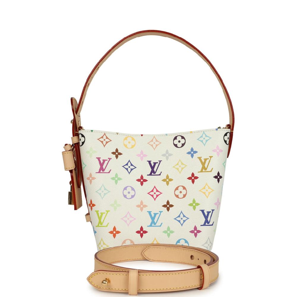 Louis Vuitton X Murakami All In BB White Multicolor Monogram Gold Hardware