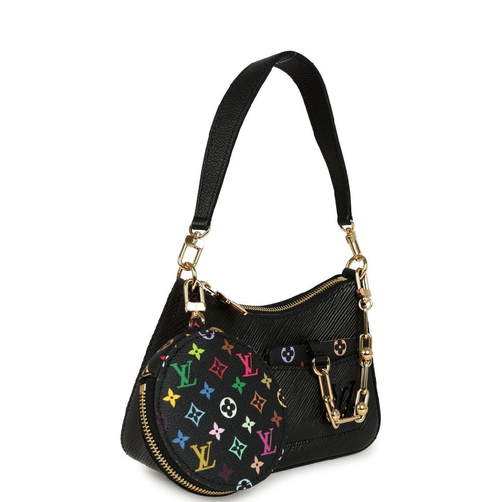 Louis Vuitton X Takashi Murakami Marellini Black Epi Gold Hardware