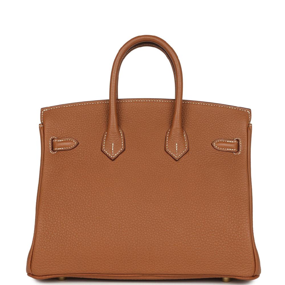 Pre-owned Hermes Birkin 25 Gold Togo Gold Hardware