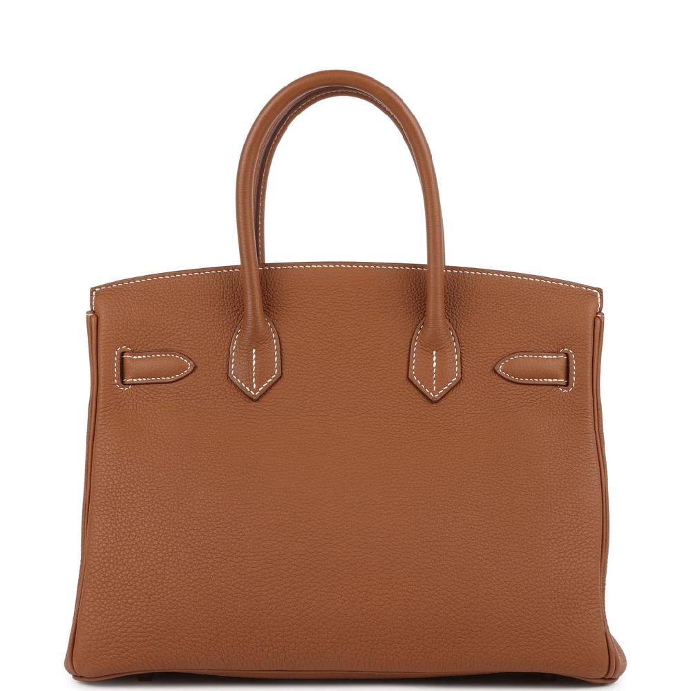Pre-owned Hermes Birkin 30 Gold Togo Gold Hardware