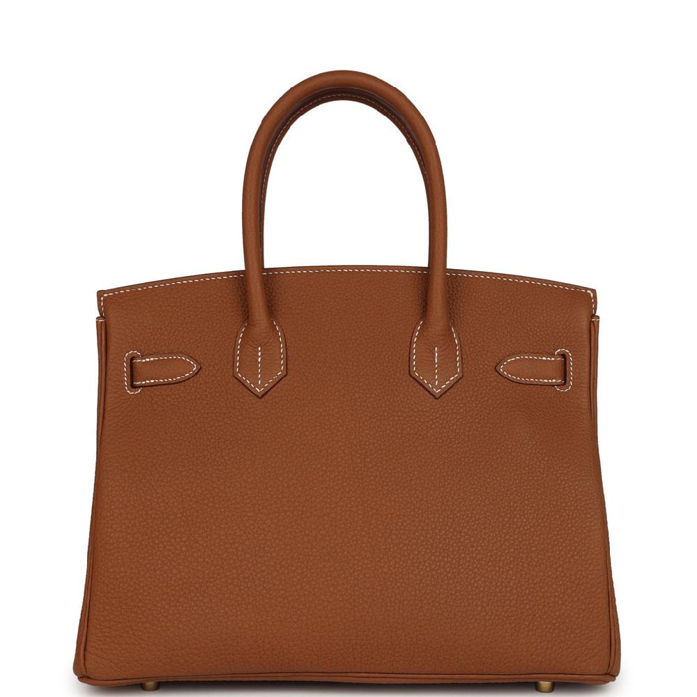 Pre-owned Hermes Birkin 30 Gold Togo Gold Hardware