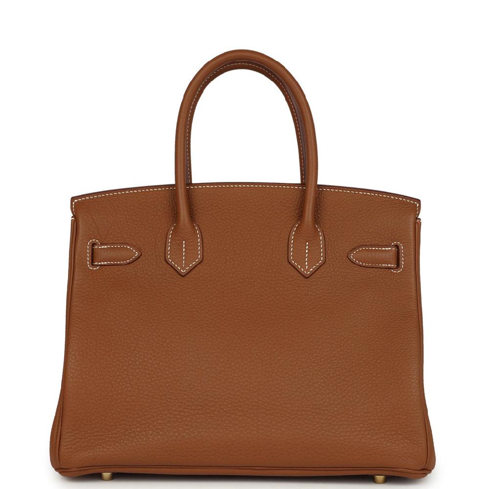 Pre-owned Hermes Birkin 30 Gold Togo Gold Hardware